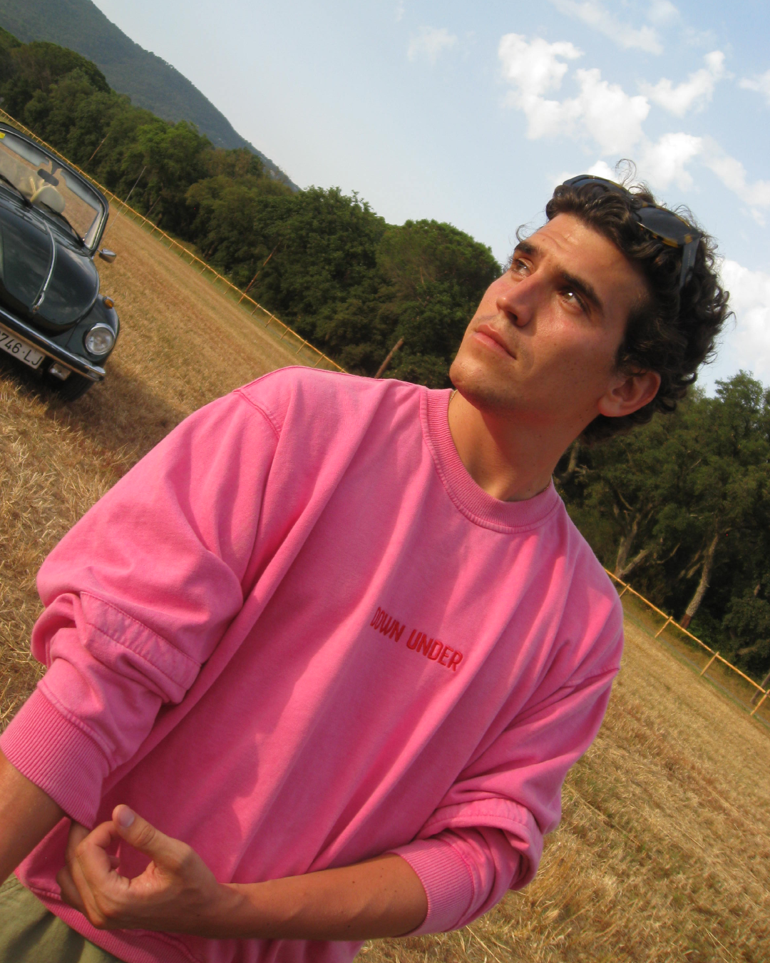 STRAWBERRY - Oversized Washed Sweatshirt
